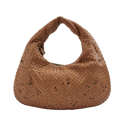 Bottega Veneta Hobo Bag Leather Beige Small 40cm Butterfly Cutout
