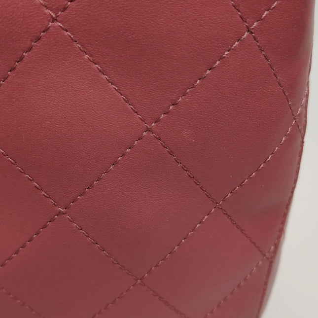 Chanel Kelly Vintage Top Handle Bag Lambskin Leather 24k Gold Hardware