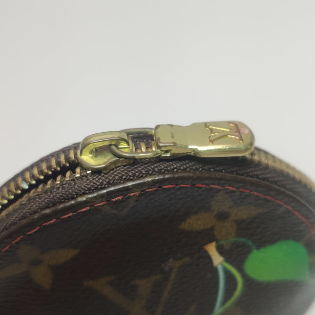 Louis Vuitton x Takashi Murakami Cherry on Monogram Coin Purse