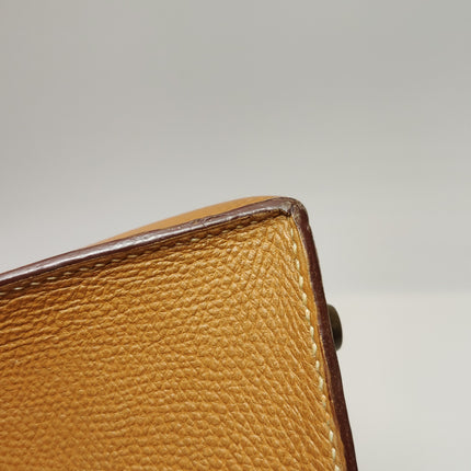 Hermes Kelly 28 Sellier Brown Gold Epsom Leather Gold Hardware 1985