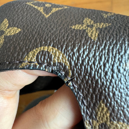 Louis Vuitton Atlantis Small Brown Monogram Canvas Bucket Bag with Strap