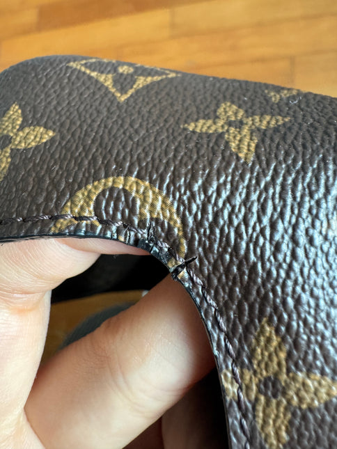 Louis Vuitton Atlantis Small Brown Monogram Canvas Bucket Bag with Strap