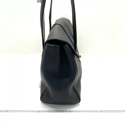 Celine Soft 16 Bag Medium Black Grained Calfskin Leather