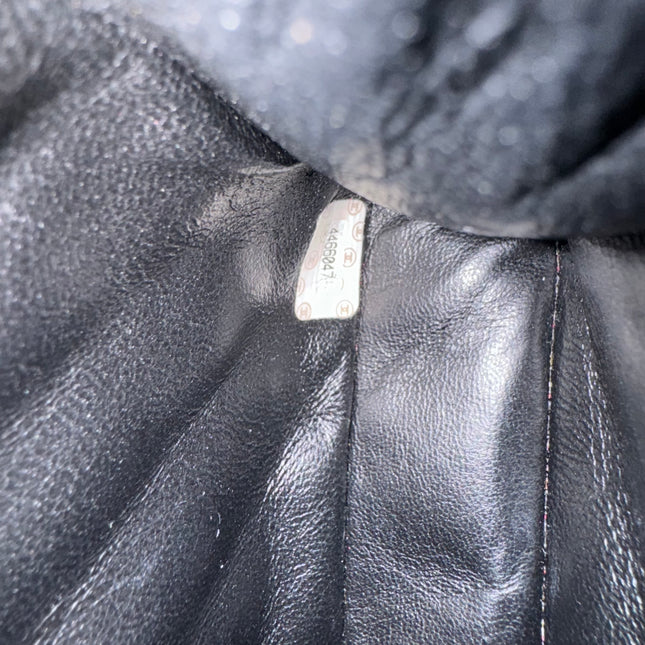 Chanel Double Sided Small Classic Flap Black Lambskin Leather 24k Gold Hardware, 1996-1997