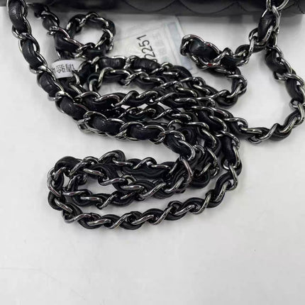 Chanel Classic Flap Mini Black Lambskin Silver Hardware 2011-12