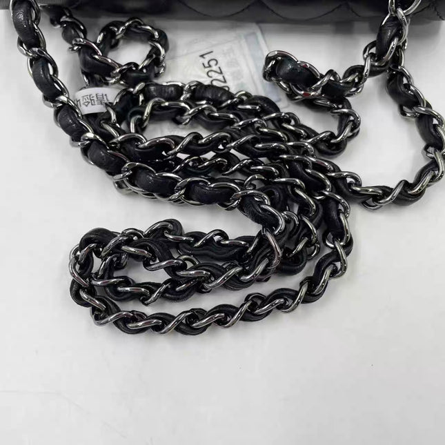 Chanel Classic Flap Mini Black Lambskin Silver Hardware 2011-12