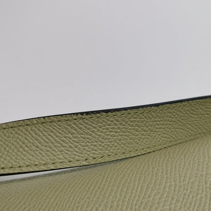 Dior Saddle Medium 2022 Mint Green Grained Leather Handbag with Leather Strap