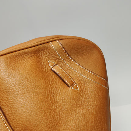 Dior Top Handle Saddle Bag Cognac Tan Brown Calfskin Leather