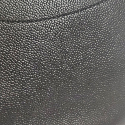 Chanel Classic Flap Jumbo Black Caviar Leather Double Flap with Gold Hardware 2017
