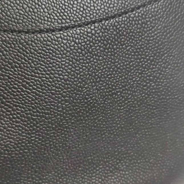 Chanel Classic Flap Jumbo Black Caviar Leather Double Flap with Gold Hardware 2017