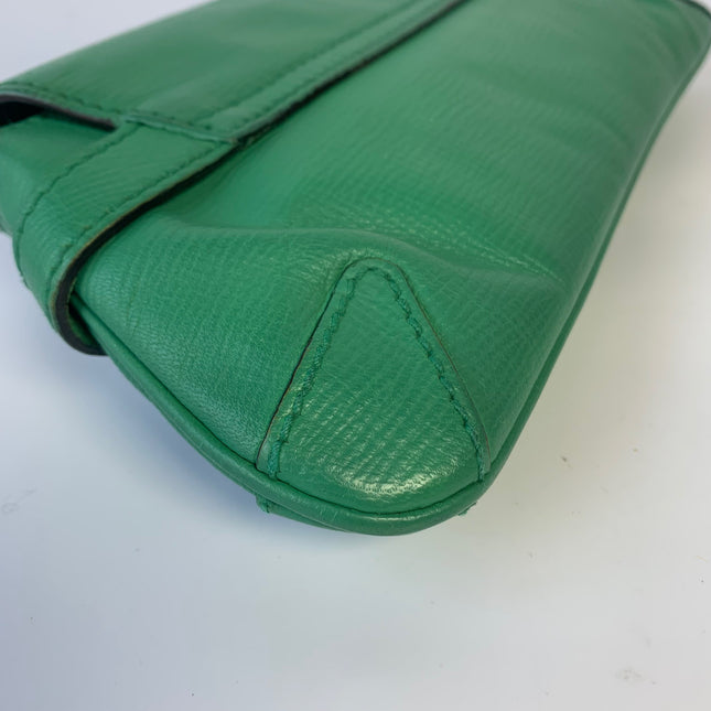 Gucci Horsebit 1955 Chain Shoulder bag Small Green Leather