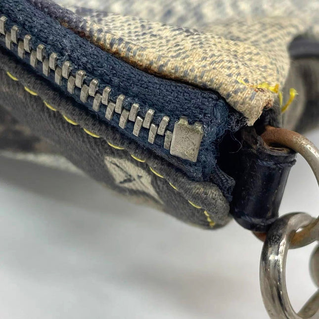 Dior Saddle Classic Mini Denim Jeans Patchwork Zipper Opening Handbag