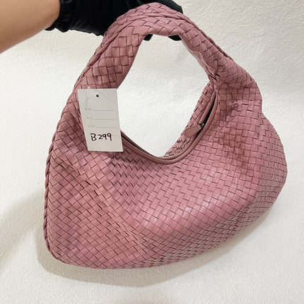 Sold Bottega Veneta Veneta Hobo Medium Cherry Blossom Pink Intrecciato Leather Bag 40cm
