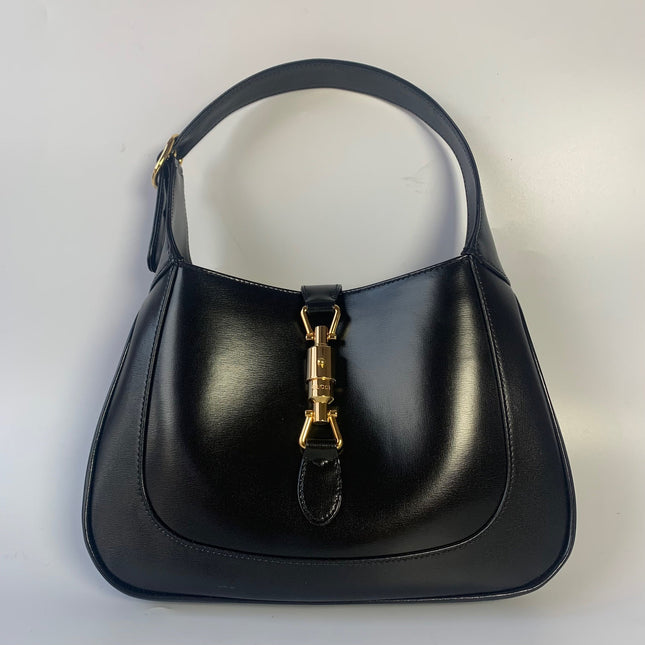 Sold Gucci Jackie 1961 Black Leather Bag with Adjustable Strap