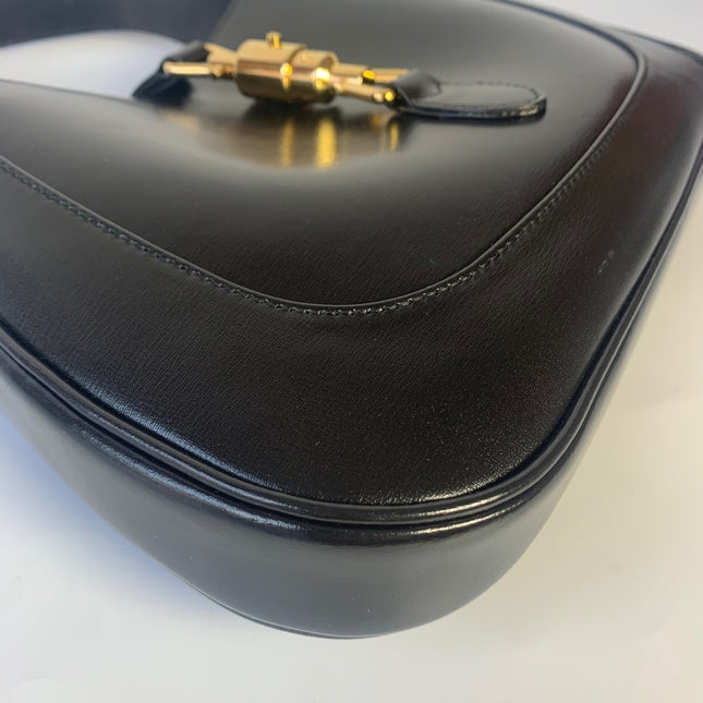 Sold Gucci Jackie 1961 Black Leather Bag with Adjustable Strap