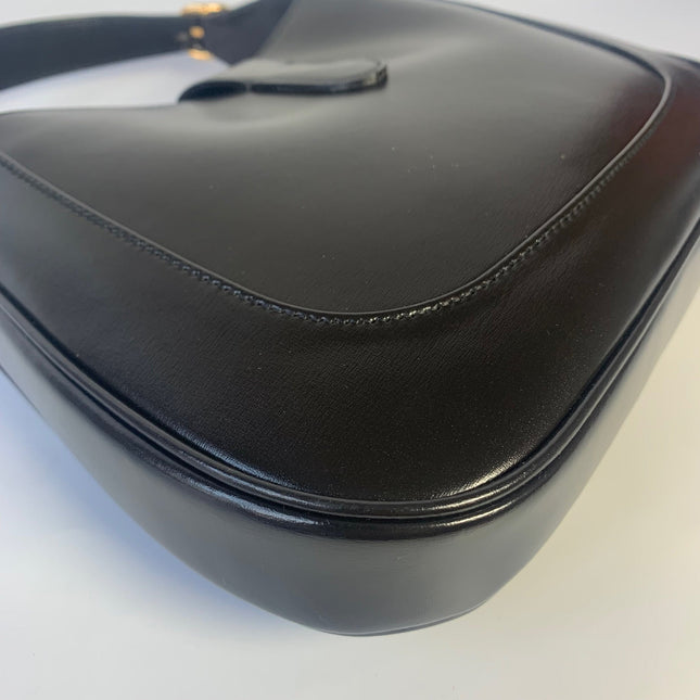 Sold Gucci Jackie 1961 Black Leather Bag with Adjustable Strap