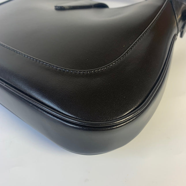 Sold Gucci Jackie 1961 Black Leather Bag with Adjustable Strap