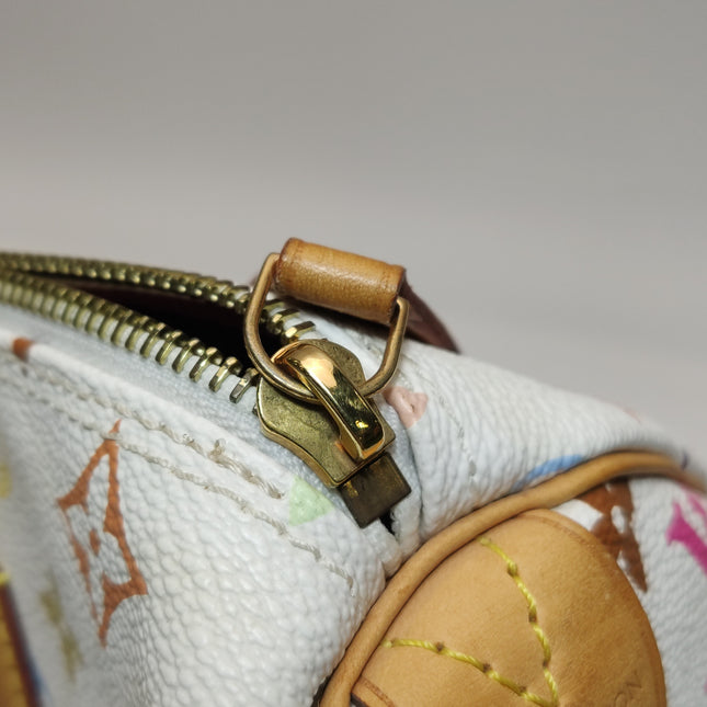 Louis Vuitton x Takashi Murakami Speedy 30 Lock White Multicolor