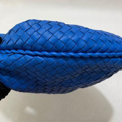Bottega Veneta Veneta Hobo Medium Royal Blue Intrecciato Leather Bag 47cm