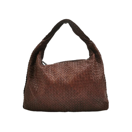 Bottega Veneta Veneta Hobo Maxi Dark Brown Calfskin Leather 52cm