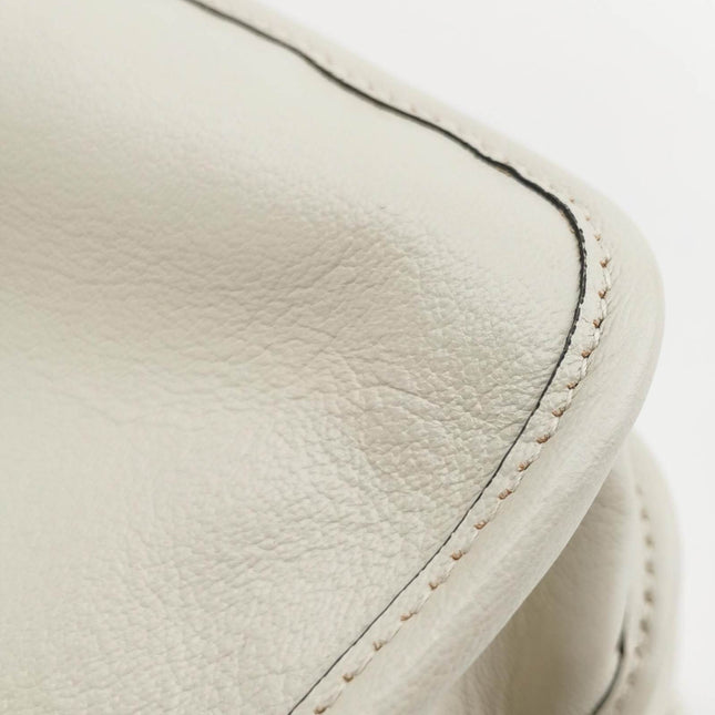 Sold Gucci 1955 Horsebit Chain Tote Leather White