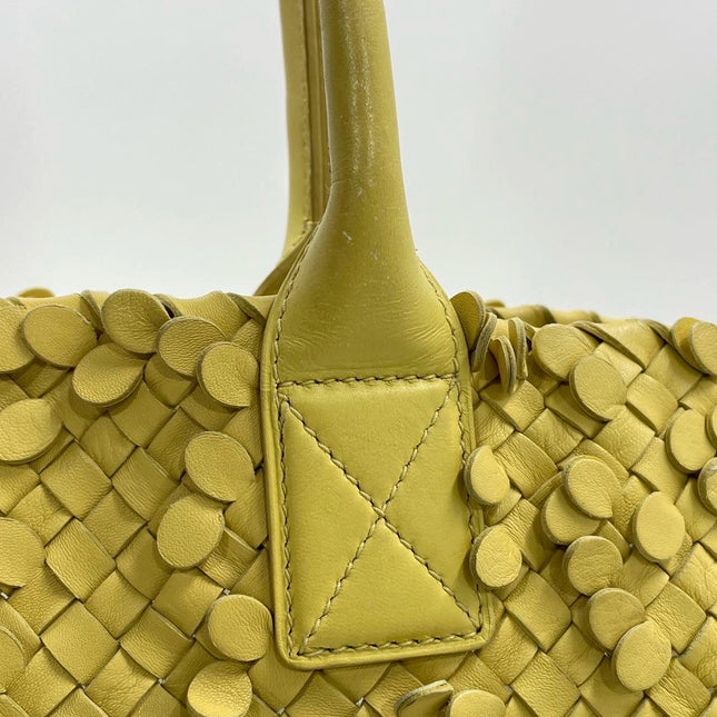 Bottega Veneta Cabat Limited Poussin Paillettes Tote Yellow