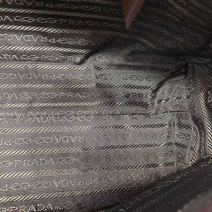 Prada Leopard Print Pony-style Calfskin Tortoise Strap Large Shoulder Bag