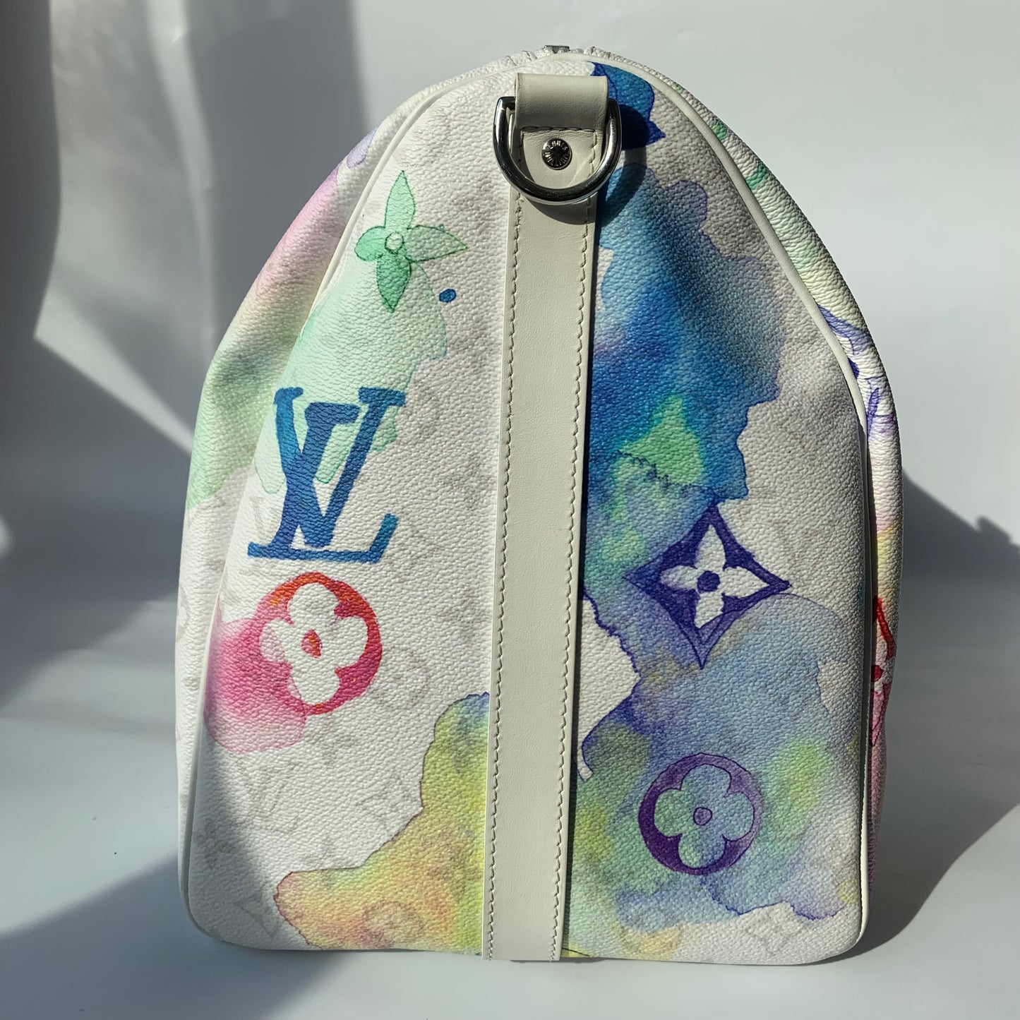 Louis Vuitton Keepall 50 Watercolor on White Monogram