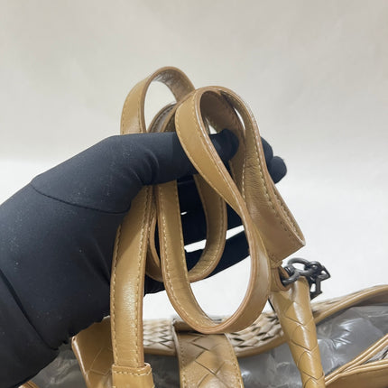 Bottega Veneta Roma Intrecciato Nappa Leather Beige Light Brown Small 30cm