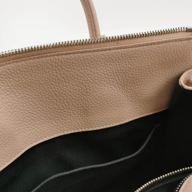 Saint Laurent Sac De Jour Baby Beige Leather Handbag