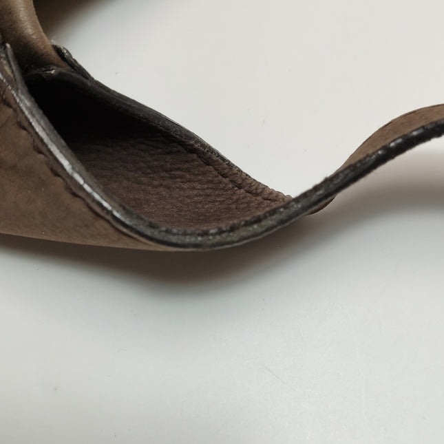 Gucci Jackie 1961 Soft Medium Brown Suede Leather and Monogram Web