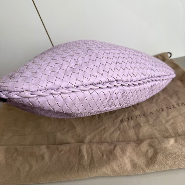 Bottega Veneta Hobo Bag Lambskin leather Lilac Purple Large 47cm