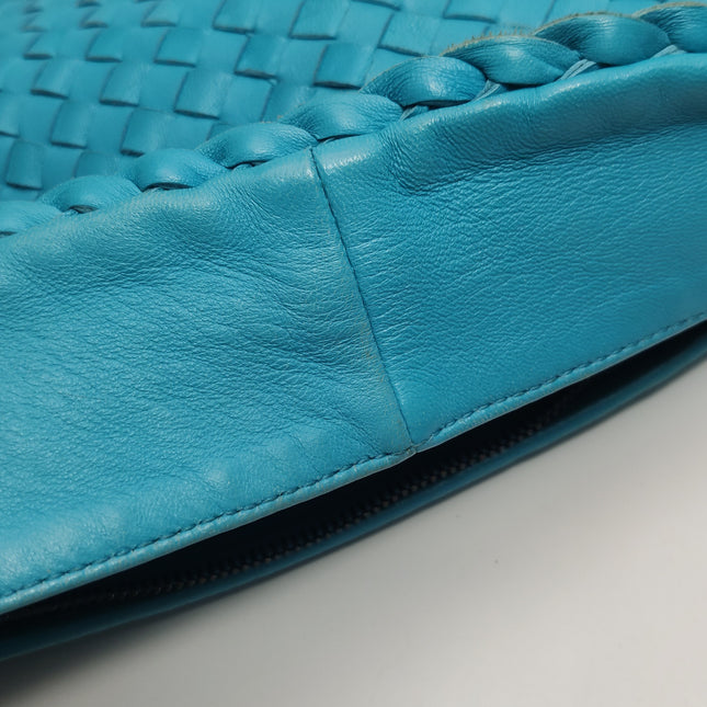 Bottega Veneta Veneta Hobo Maxi Blue Intrecciato Leather 52cm