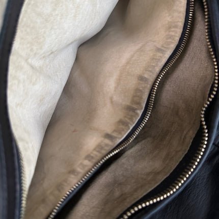 Bottega Veneta Veneta Hobo Maxi Black Leather 51cm