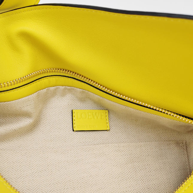 Loewe Puzzle Hobo Yellow Leather Shoulder Bag