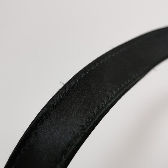 Dior Saddle Mini Silk Handbag Black with crystals