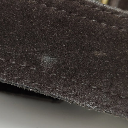 Miu Miu Brown Suede Leather Shoulder Bag Snap Hook