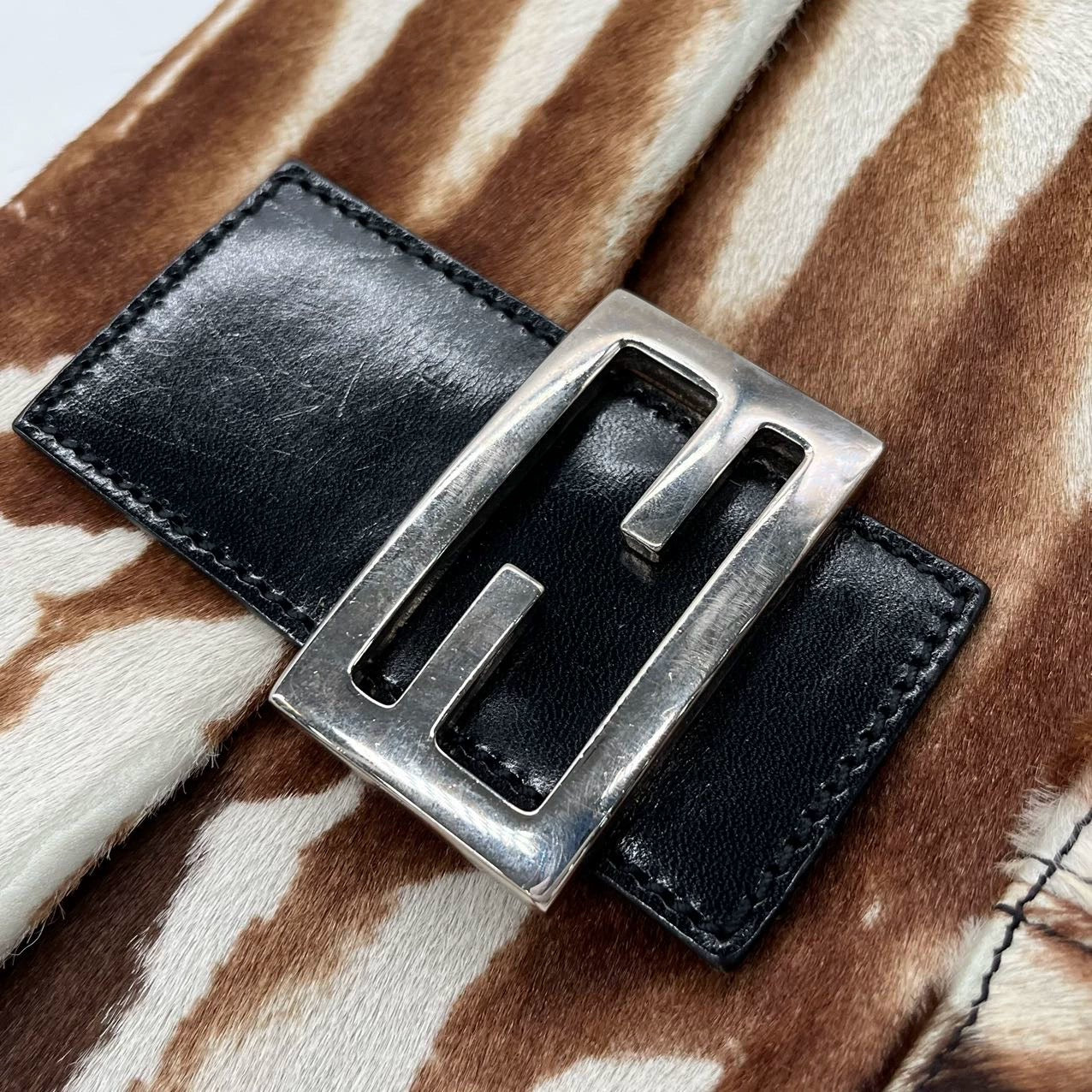 Sold Fendi Baguette Pony-hair Style Calfskin Leather in Horse Print