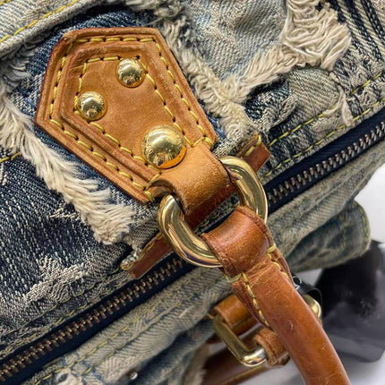Louis Vuitton Patchwork Speedy 30 Blue Denim Handbag