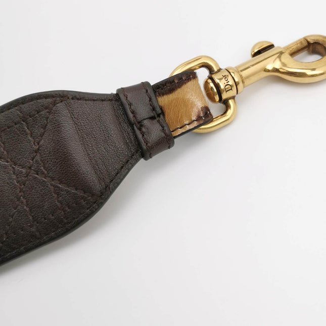 Sold Lady Dior Mini Handbag Pony-style Calfskin Leather Leopard Print
