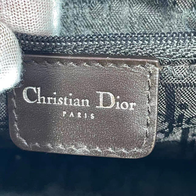 Dior Flight Medium Shoulder Bag Tan Brown Shearling