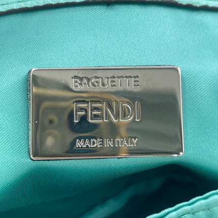 Fendi Baguette Cargo Multipocket Tiffany Blue Nylon 3-way Bag