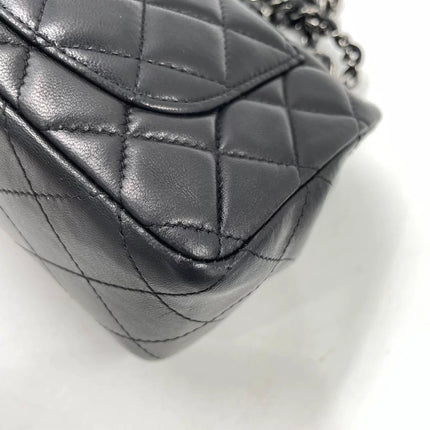 Chanel Classic Flap Mini Black Lambskin Silver Hardware 2011-12