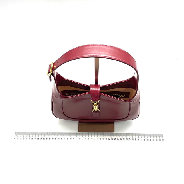 Sold Gucci Jackie 1961 Red Leather Bag Small with Adjustable Strap