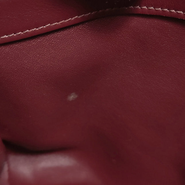 Celine 16 Bag Medium Burgundy Smooth Calfskin Leather With Strap