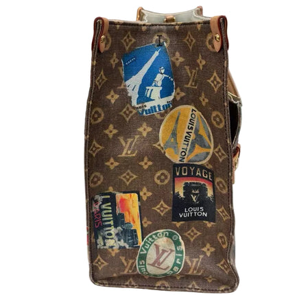 Louis Vuitton Voyage OnTheGo Large Brown Monogram Crossbody Tote Flight Mode