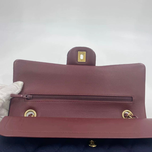 Chanel Medium Classic Double Flap Bag Métiers d'Art Paris-Hamburg 2018 Wool Nautical Charms