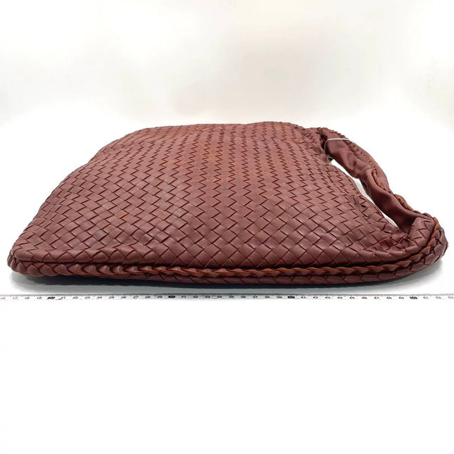 Bottega Veneta Veneta Hobo Maxi Brick Red Intrecciato Leather Bag 50cm