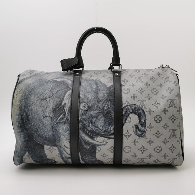Louis Vuitton x Chapman Brothers Keepall 45 Bandouliere Lion Elephant