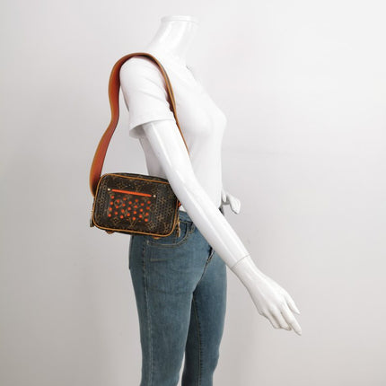 Louis Vuitton Trocadero Monogram Perforation Camera Bag Brown MM95175